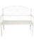 43" WHT CLASSC MTL BENCH