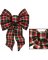 RED/GREEN PLAID BOW