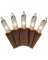LGHT SET CLEAR W BRN WIRE 50CT