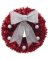 18" RED TINSEL WREATH