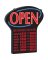 DIGITAL HOURS OPEN SIGN