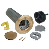 BOX FLOOR KIT DROPIN BRASS CVR