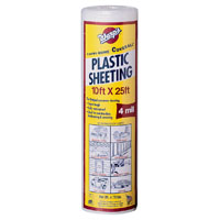 POLY FILM 10X25FT 4MIL CLEAR