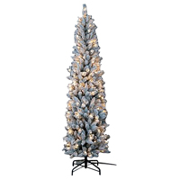 7' FROSTED ALPINE TREE LED CLEAR