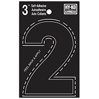 NUMBER HOUSE 2 3IN  VINYL BLK