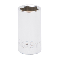 SOCKET 9MM 1/4DRIVE 6PT