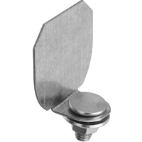 RAIL BARN DOOR END CAP GALV