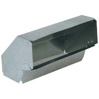 3 1/4" X 10" ELBOW DUCT ALUMINUM