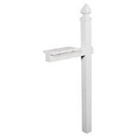 Gibraltar Mailboxes WP000W01 Mailbox Post, 22.7 in L, 6 in W, 57 in H, PVC