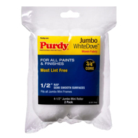 Purdy White Dove 14G624013 Jumbo Mini Roller Cover; 1/2 in Thick Nap; 4-1/2