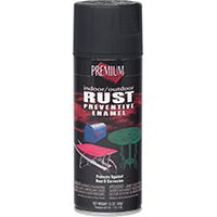 PAINT SPRAY IN EX FLT BLK 12OZ