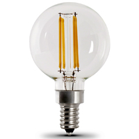 Feit Electric BPG1640950CAFIL/2 Dimmable LED Light Bulb; Globe; G16 Lamp;