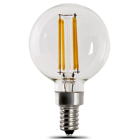 Feit Electric BPG1660950CAFIL/2 Dimmable LED Light Bulb; Globe; G16 Lamp;