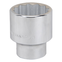 Vulcan MT-SM6041 Drive Socket, 41 mm Socket, 3/4 in Drive, 12-Point, Chrome Vanadium Steel, Chrome