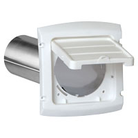HOOD EXHST LVRD-WALL WHITE 4IN