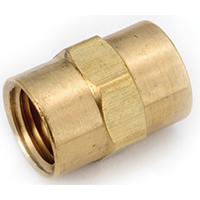 COUPLING BRASS BARSTOCK 1/8