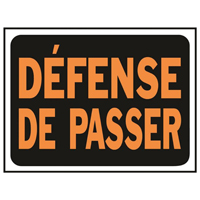 3080 DEFENSE DE PASSER