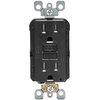 GFCI RECP 2P 15A-125V BLK