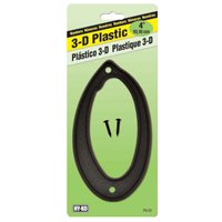HY-KO PN-29/0 House Number, Character: 0, 4 in H Character, Black Character,