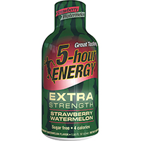 5-hour ENERGY Sugar-Free Energy Drink, Liquid, Strawberry, Watermelon Flavor, 1.93 oz Bottle