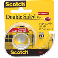 TAPE DOUBLE STICK 1/2X250IN