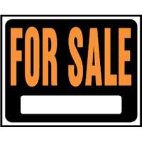 "FOR SALE" PLASTIC SIGN