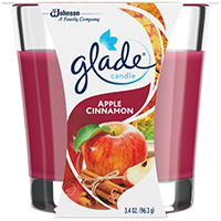 Glade 76947 Air Freshener Candle Red, 3.4 oz Jar