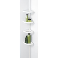 2104W 4 SHELF POLE CADDY WHT