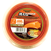 ARNOLD Maxi Edge WLM-H95 Trimmer Line, 0.095 in Dia, Polymer, Orange