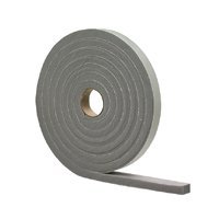 M-D 02279 Foam Tape; 1/2 in W; 17 ft L; 1/4 in Thick; PVC; Gray