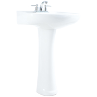 WHITE PEDESTAL SINK