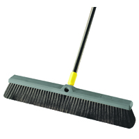 Quickie 00533 Push Broom, 24 in Sweep Face, Polypropylene Bristle, Steel