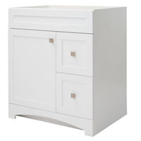 30x21" Mntry Flt White Vanity