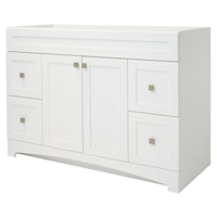 VANITY MNTRY FLT WHITE 48X21IN