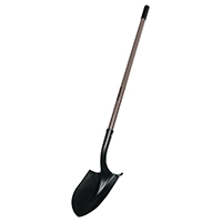 SHOVEL RND PT FIBRGLS HDL 47IN