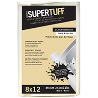 Trimaco SUPERTUFF Double Guard 02601 Drop Cloth, 12 ft L, 8 ft W, Paper,