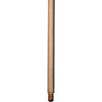 54" WOOD THREADED BROOM HANDLE