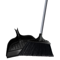 Simple Spaces 2132X Angle Broom with Dust Pan; Comfort-Grip Handle