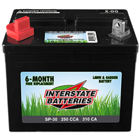 INTERSTATE BATTERIES SP-30 Lawn and Garden Battery; Lead-Acid
