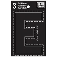 HYK-30415 LTTR HO E VINYL 3 BLK