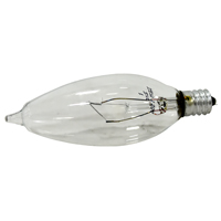 BULB LT CHNDLR 25W 120V CLR