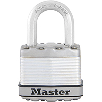 Master Lock Magnum Series M1XKAD Padlock, Keyed Different Key, 5/16 in Dia
