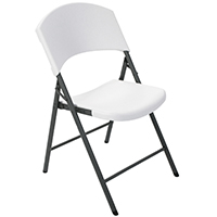 Lifetime Products 2810 Light Commercial Folding Chair, 350 lb Weight