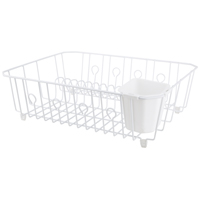 DISH DRAINER WITH CUTLERY BASKET