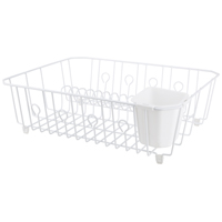 Dish Drainer White W/bskt