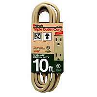 CORD EXT INDR 3OUT 16/3X10 BGE
