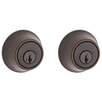 LOCK D-CYL DEADBOLT 665-11P