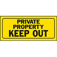 23006 PRIVATE PROPERTY KEEP OU