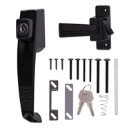 DOOR LATCH PSH BTN KYD BLACK