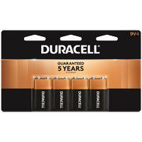 DURACELL 41333935645 Battery, 9 V Battery, Alkaline, Manganese Dioxide